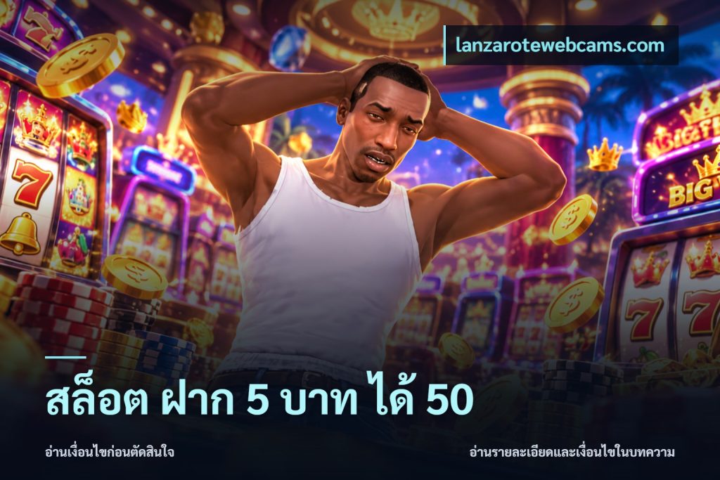 สล็อต ฝาก 5 บาท ได้ 50